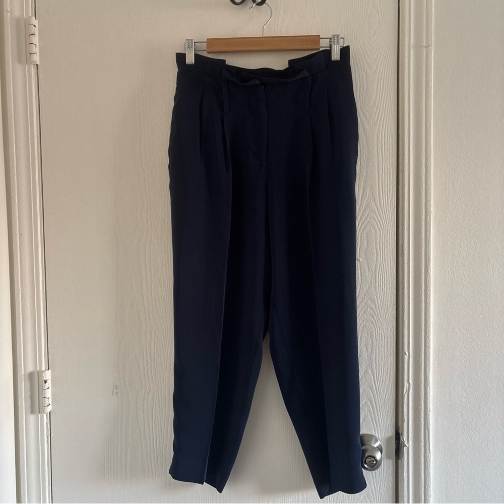 Boden Navy Blue Tailored Pants Women’s Size 4P Petite - Picture 2 of 9